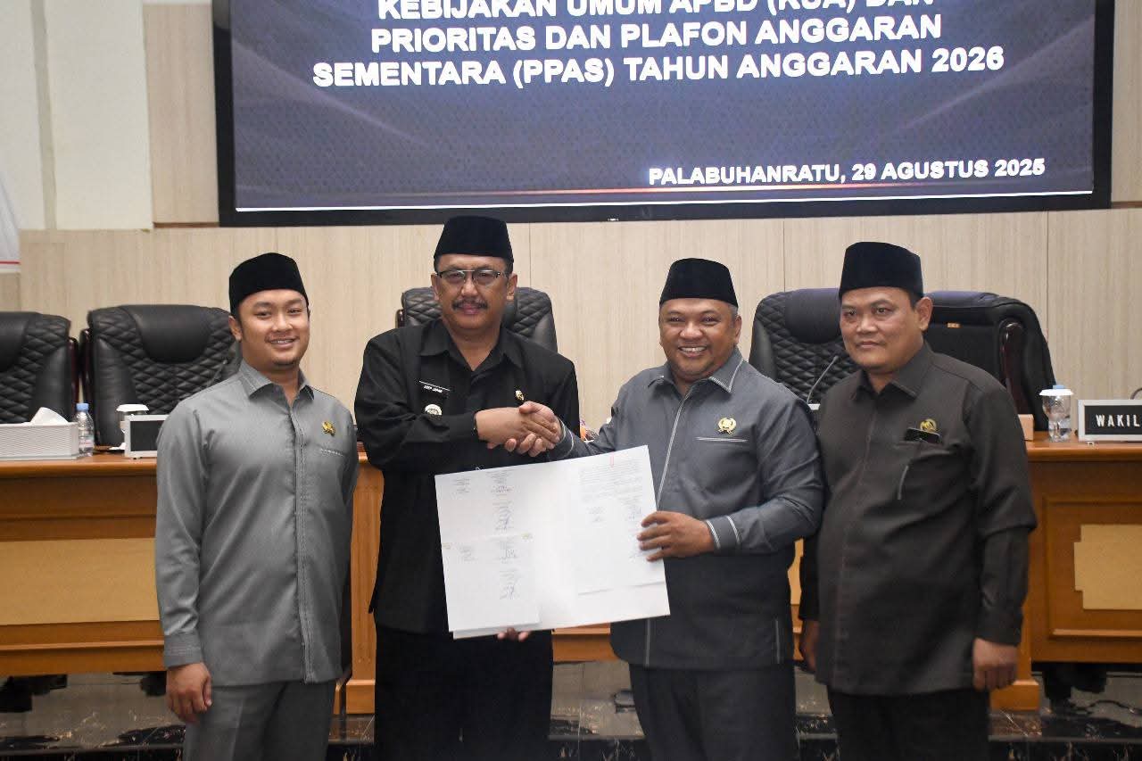 Bupati Sukabumi Bersama DPRD Sepakati Kebijakan KUA PPAS 2026